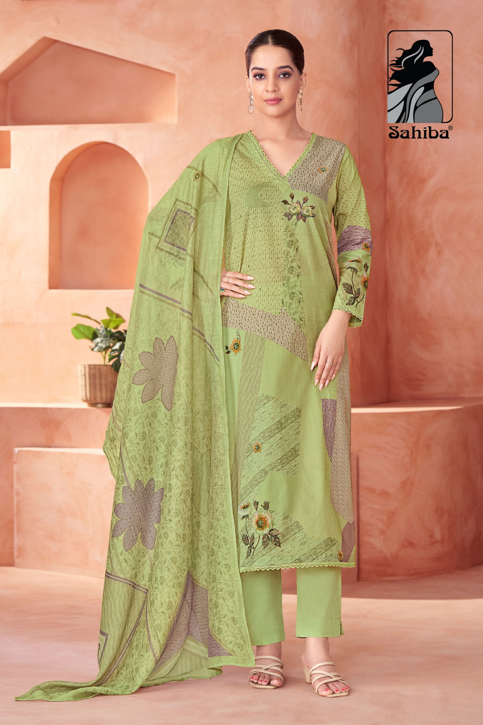 Suvya By Sahiba Lawn Cotton Digital Printed Dress Material Exporters In India